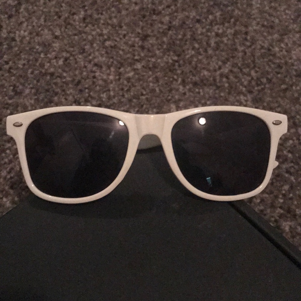 Bacardi white plastic sunglasses